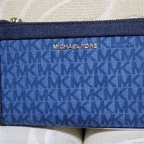 michael kors denim wallet men|Michael Kors Wallet clearance.